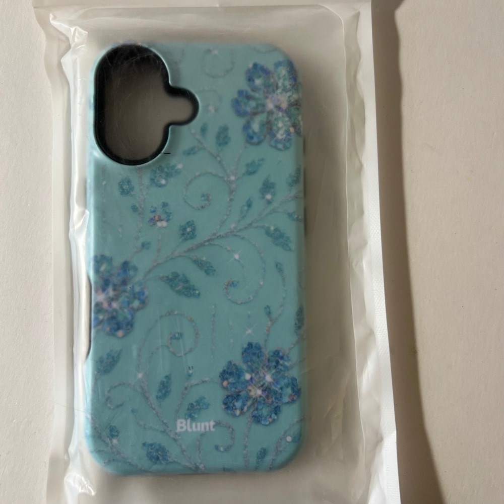 Blunt Teal Almafi iPhone 16 Classic Case Floral NIP
